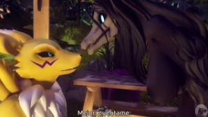 Renamon-Guilmon-Mal0(Furromantic)[Subtitulado Por Brown] - ﻿3D animation on Crohasit