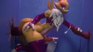 Renamon in Bathroom - ﻿3D animation on Crohasit