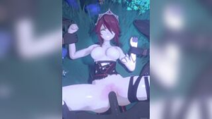 Rosaria [kirigami_5] - ﻿3D animation on Crohasit