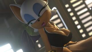 Rouge Bouncing Breast (Sound) - ﻿3D animation on Crohasit