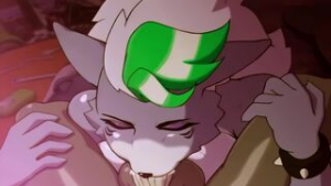 Roxanne Wolf Blowjob (4K, Sound) - Five Nights at Freddy's animation on Crohasit