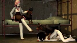 Ruby Rose raped by a dog - Rwby animation on Crohasit