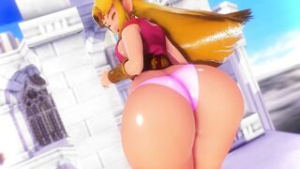 SSBU Zelda big butt hitbox - ﻿3D animation on Crohasit