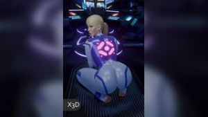 Samus Aran Shaking Ass - ﻿3D animation on Crohasit