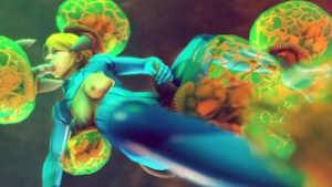 Samus Aran raped by metroids - ﻿3D animation on Crohasit