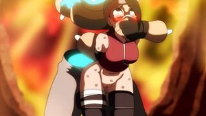 Sarada with a monster [Bestofnesia] - Naruto animation on Crohasit