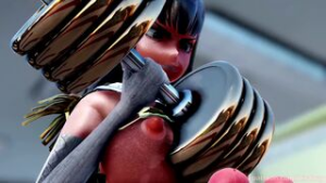 Satsuki Dumbbell Exercise - Kill la Kill animation on Crohasit