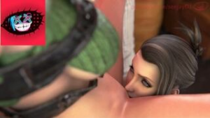 Scarlet Shows Yuffie Her Latest Weapon (FFvii REMAKE) - ﻿3D animation on Crohasit
