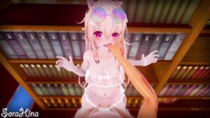 [Sex][Azur Lane] Secret Ayanami sex in the library - ﻿3D animation on Crohasit