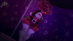 Shy Foxy [Adriandustred] - ﻿3D animation on Crohasit