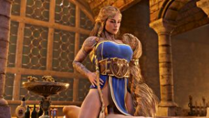 Sif Cowgirl [Dress][Pewposterous][4K] - ﻿3D animation on Crohasit