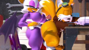 [Silvertilver] Rouge X Tails - ﻿3D animation on Crohasit
