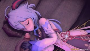 Sleeping Ganyu [Yellowcatguard] - ﻿3D animation on Crohasit