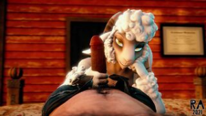 Slutty Sheep Girl - ﻿3D animation on Crohasit
