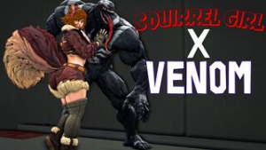 Squirrel Girl x Venom [Garryswood] - ﻿3D animation on Crohasit