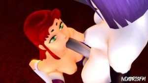 Starfire x Raven Blowjob – Nixorisfm - Teen Titans animation on Crohasit