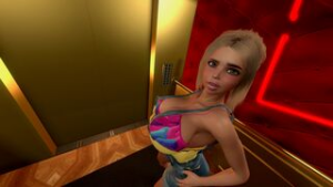 Stuck in an Elevator with a Pervert Part 1! (Crappy 2D Version) - Virt-A-Mate animation on Crohasit