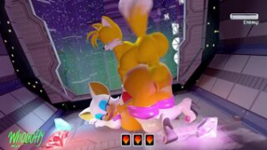 Tails Againts Rouge - ﻿3D animation on Crohasit