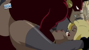 The Flash and Black Canary Fight, Struggle, Fuck - DC Comics animation on Crohasit