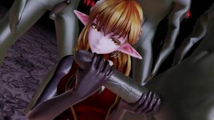 Therehild & Nun with Monster - iwara animation on Crohasit