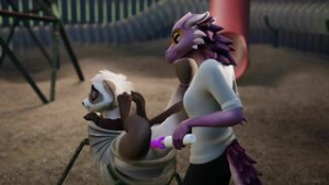 Three-way spitroast - ﻿3D animation on Crohasit