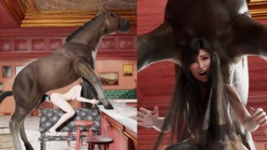 Tifa And Her Long Horse At the Bar [TheBaldMan] - ﻿3D animation on Crohasit