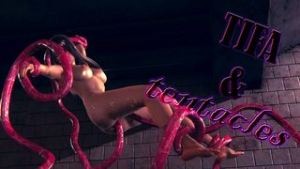 Tifa Lockhart fucked by tentacles in a subway - ﻿3D animation on Crohasit