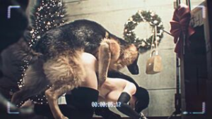 Tifa Lockhart gets naughty with Dog while cloud helps and watches - Final Fantasy animation on Crohasit