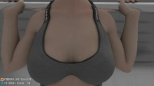 Tifa in the gym 4K 60 FPS - ﻿3D animation on Crohasit