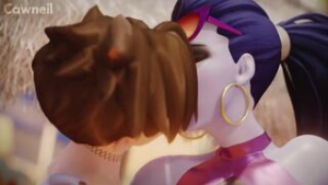 Tracer and Widowmaker beach sex - Overwatch animation on Crohasit
