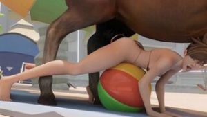 Tracer fucks a horse - ﻿3D animation on Crohasit