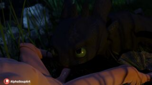 Training the dragon - How to train your dragon animation on Crohasit