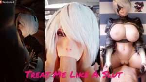 Treat Me Like A Slut – A 2B NieR Automata PMV - ﻿3D animation on Crohasit