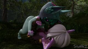 Tristana & Vex - ﻿3D animation on Crohasit