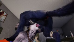 Two wolves one rino playdate (Gay/Bisexual) - ﻿3D animation on Crohasit