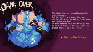 UdonGame – Game Over Gallery - Udonge in Interspecies Cave animation on Crohasit