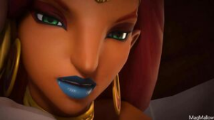 Urbosa Fingers Zelda [MagMallow] - ﻿3D animation on Crohasit