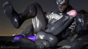 Venom Masturbation - ﻿3D animation on Crohasit
