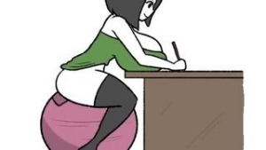 Veronica Relieving Stress At Work - 2D animation on Crohasit
