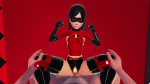 Violet Parr in taken hostage - ﻿3D animation on Crohasit