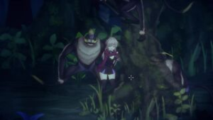 Vivi and the magical island – Vivi attacked by chimpanzees - Vivi and the Magic Island animation on Crohasit