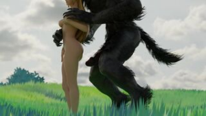 Werewolf and a princess [SinlessCelery] - ﻿3D animation on Crohasit