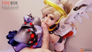 Widow & Mercy – Double Blowjob [Firebox Studio] - ﻿3D animation on Crohasit