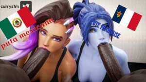 Widow x Sombra pmv: Latina x french goddesses - ﻿3D animation on Crohasit