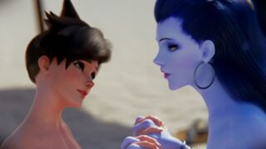 Widowmaker And Tracer Beach Ride [Ent_Duke][4K] - ﻿3D animation on Crohasit
