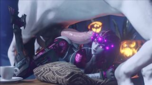 Widowmaker gets taken by a horse - ﻿3D animation on Crohasit