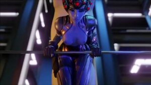 Widowmaker x Horse - ﻿3D animation on Crohasit