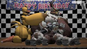 Withered Chica tempted by orisa reno - ﻿3D animation on Crohasit