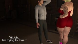 Working girl (futa on male) - ﻿3D animation on Crohasit