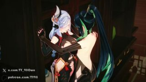 Xianyun x Shenhe FutaSex (sound) - Genshin Impact animation on Crohasit